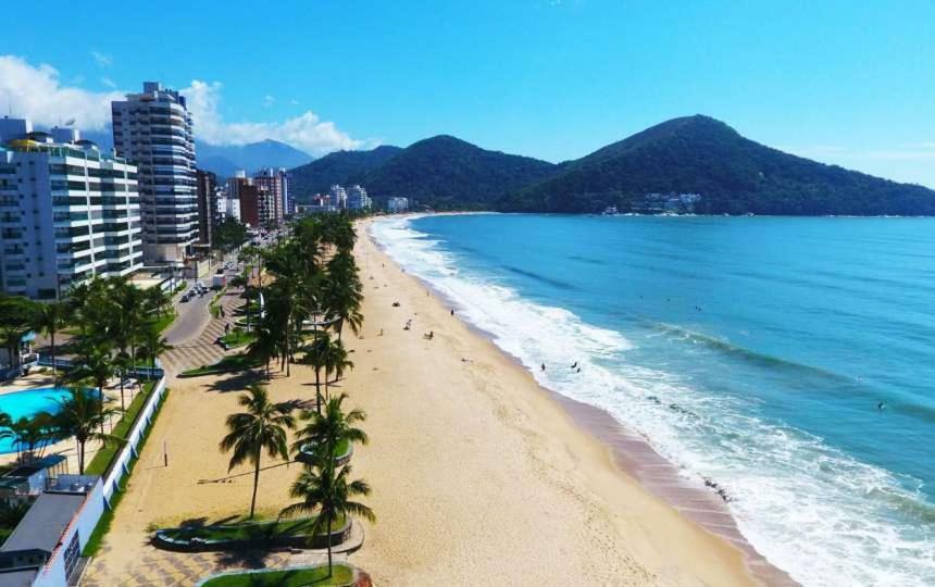 Ap Na Avenida Da Praia 까라과따뚜바 외부 사진
